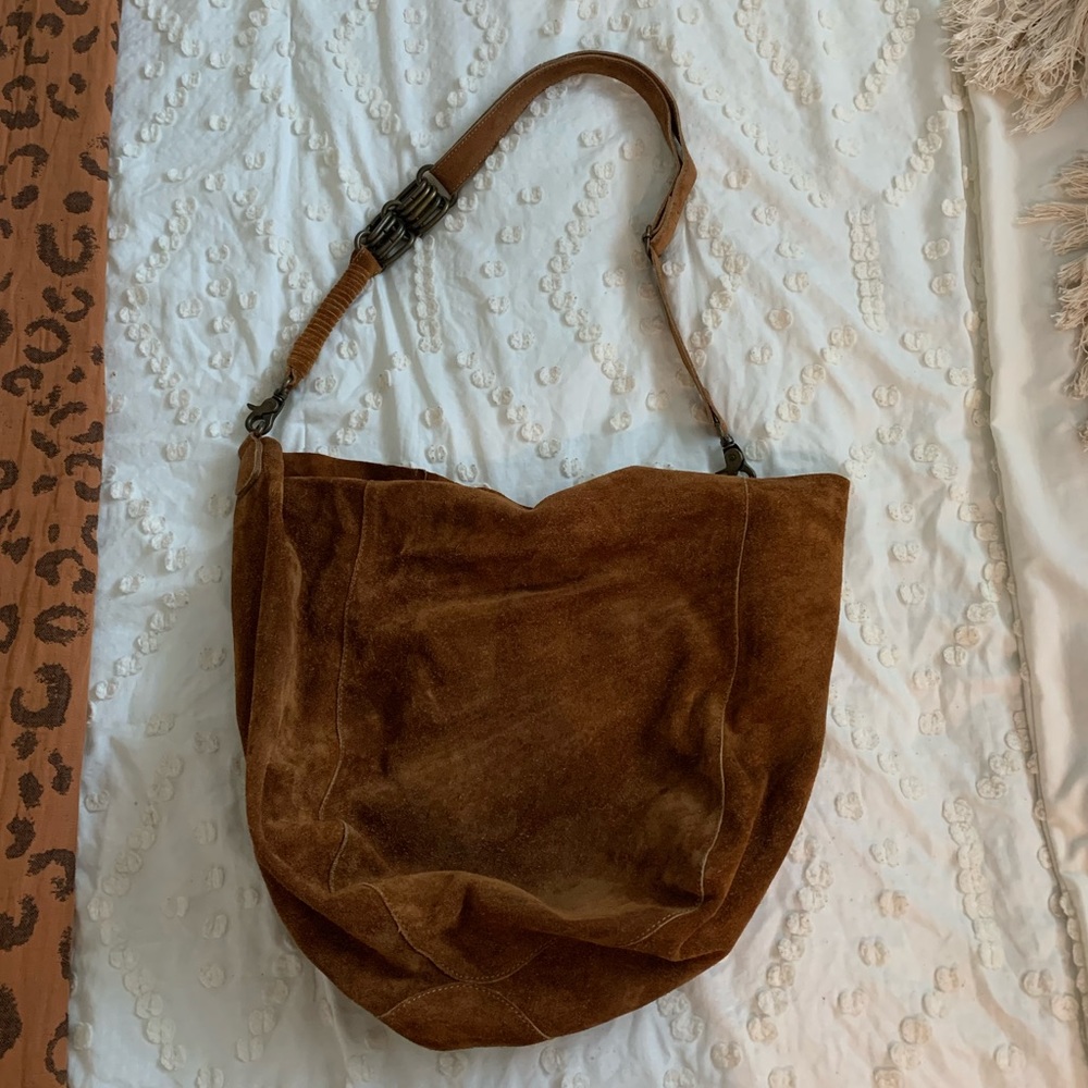 Free People Easy Rider Suede Hobo Bag